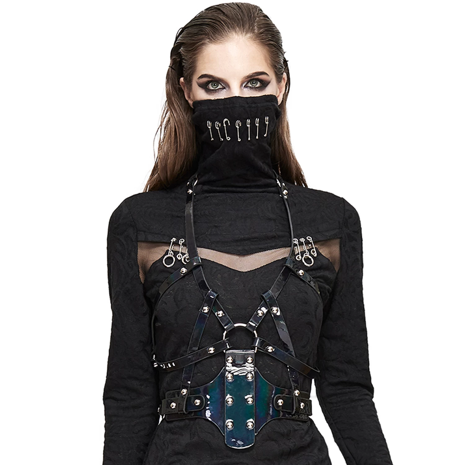 Harnais 'Punk Fantaisie' En Simili Cuir Noir 4 Harnais 'Punk Fantaisie' En Simili Cuir Noir â Image 2