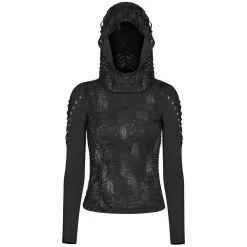 Haut à Capuche 'Destruction Unit' Noir 29 Haut à Capuche 'Destruction Unit' Noir -Magasin De Mode haut a capuche destruction unit noir 10