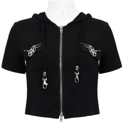 Haut à Capuche 'Pentagram' Noir 32 Haut à Capuche 'Pentagram' Noir -Magasin De Mode haut a capuche pentagram noir 13