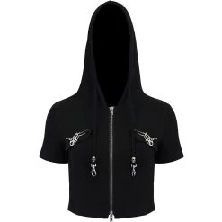 Haut à Capuche 'Pentagram' Noir