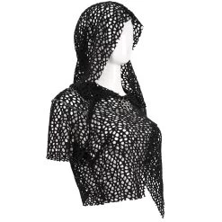 Haut à Capuche 'Sherzal' Noir -Magasin De Mode haut a capuche sherzal noir 12