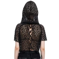 Haut à Capuche 'Sherzal' Noir -Magasin De Mode haut a capuche sherzal noir 2