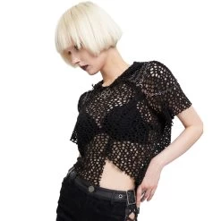 Haut à Capuche 'Sherzal' Noir -Magasin De Mode haut a capuche sherzal noir 4