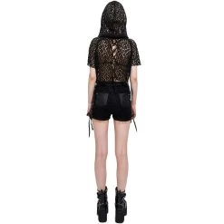 Haut à Capuche 'Sherzal' Noir -Magasin De Mode haut a capuche sherzal noir 6