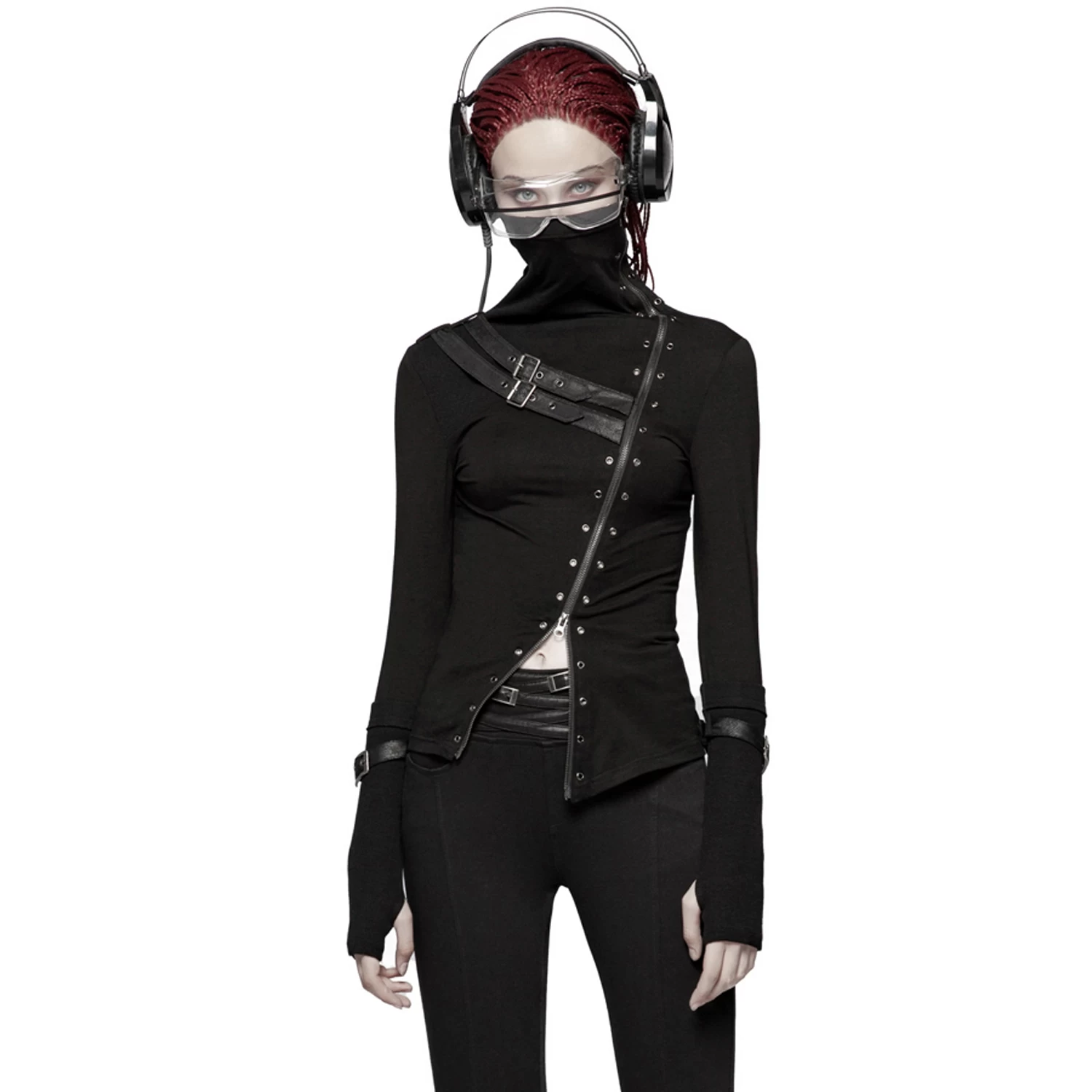 Haut à Col Roulé 'Hegoa' Noir 4 Haut à Col Roulé 'Hegoa' Noir – Image 2