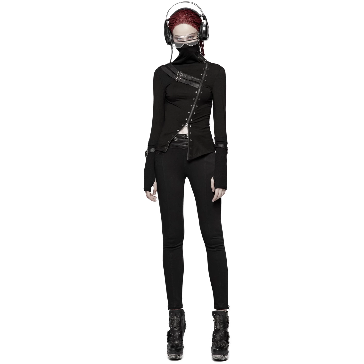 Haut à Col Roulé 'Hegoa' Noir 7 Haut à Col Roulé 'Hegoa' Noir – Image 5