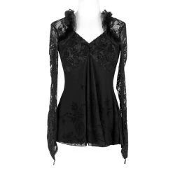 Haut à Manches Longues 'Furia' Noir -Magasin De Mode haut a manches longues furia noir 7