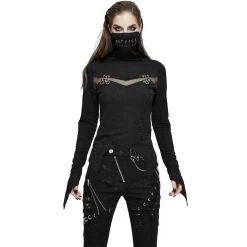 Haut Manches Longues 'Dark Turtleneck' Noir 20 Haut Manches Longues 'Dark Turtleneck' Noir -Magasin De Mode haut manches longues dark turtleneck noir 1
