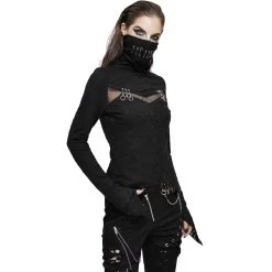 Haut Manches Longues 'Dark Turtleneck' Noir 21 Haut Manches Longues 'Dark Turtleneck' Noir -Magasin De Mode haut manches longues dark turtleneck noir 2