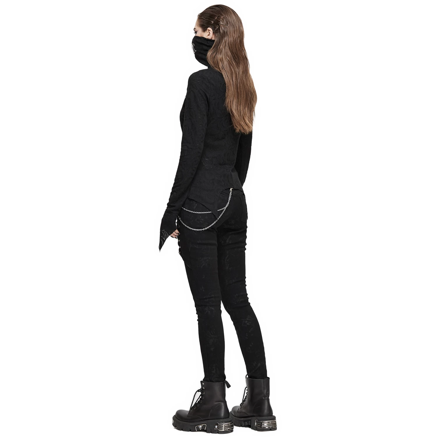 Haut Manches Longues 'Dark Turtleneck' Noir 8 Haut Manches Longues 'Dark Turtleneck' Noir – Image 6