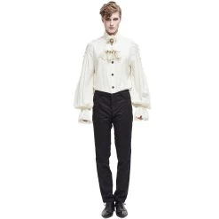 Jabot 'Ishmael' Blanc -Magasin De Mode jabot ishmael blanc 3