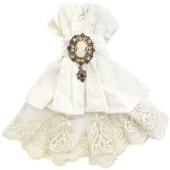 Jabot 'Ishmael' Blanc -Magasin De Mode jabot ishmael blanc 6