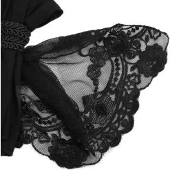 Jabot 'Ishmael' Noir -Magasin De Mode jabot ishmael noir 10