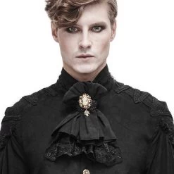 Jabot 'Ishmael' Noir -Magasin De Mode jabot ishmael noir 2