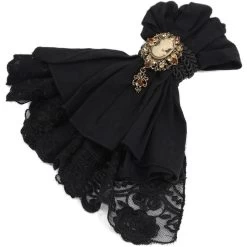 Jabot 'Ishmael' Noir -Magasin De Mode jabot ishmael noir 4