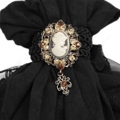 Jabot 'Ishmael' Noir -Magasin De Mode jabot ishmael noir 6