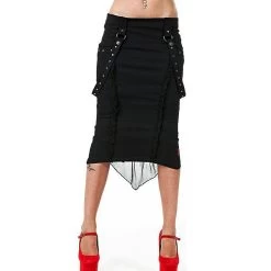 Jupe 'Dark Passion' Noire -Magasin De Mode jupe dark passion noire 3