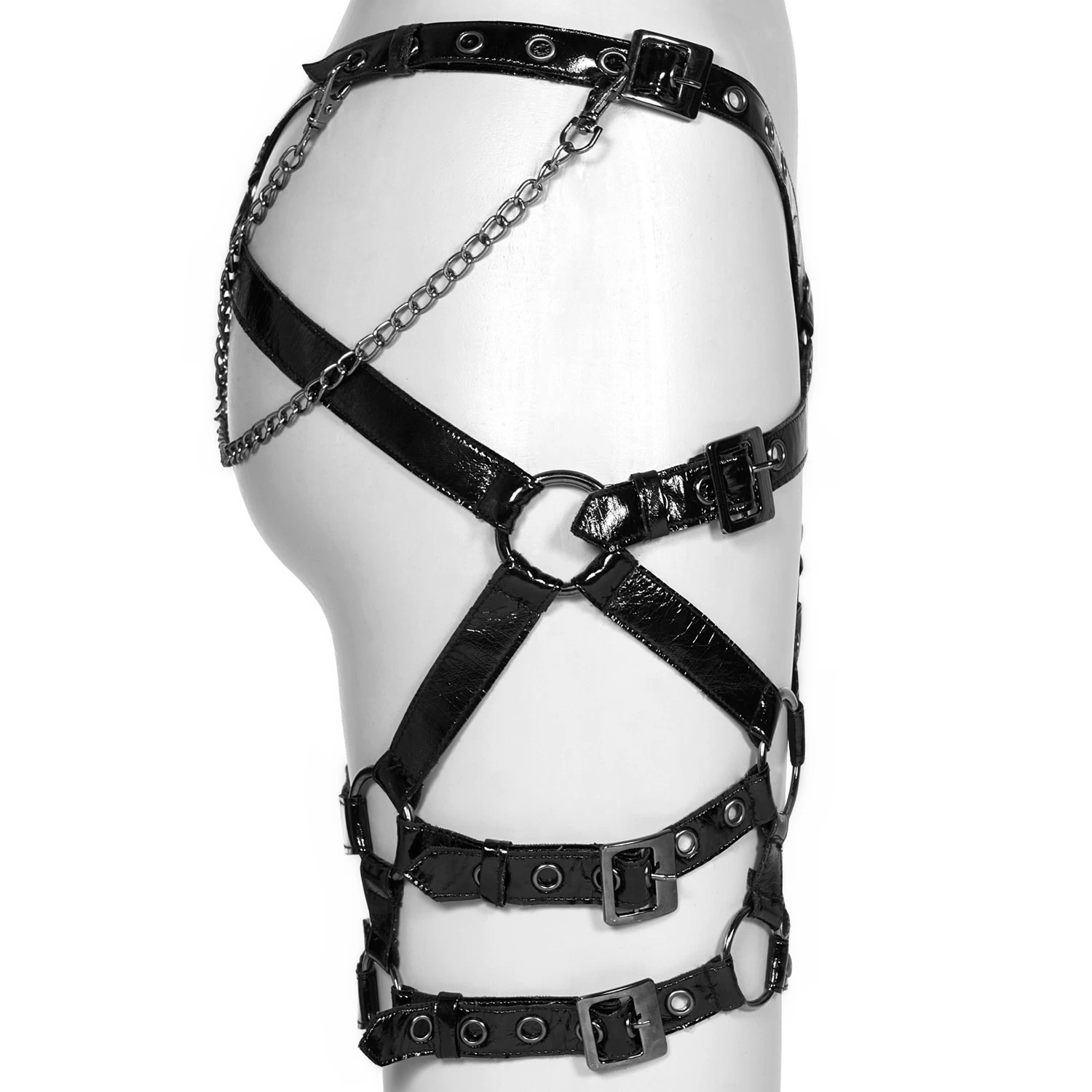 Jupe-Harnais 'Serpentine' Noire 14 Jupe-Harnais 'Serpentine' Noire – Image 12
