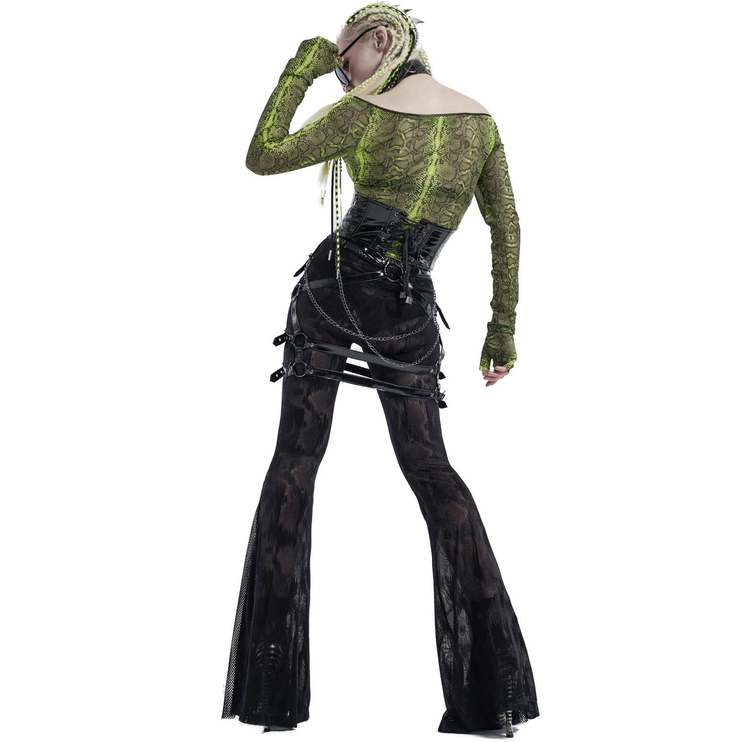 Jupe-Harnais 'Serpentine' Noire 5 Jupe-Harnais 'Serpentine' Noire – Image 3