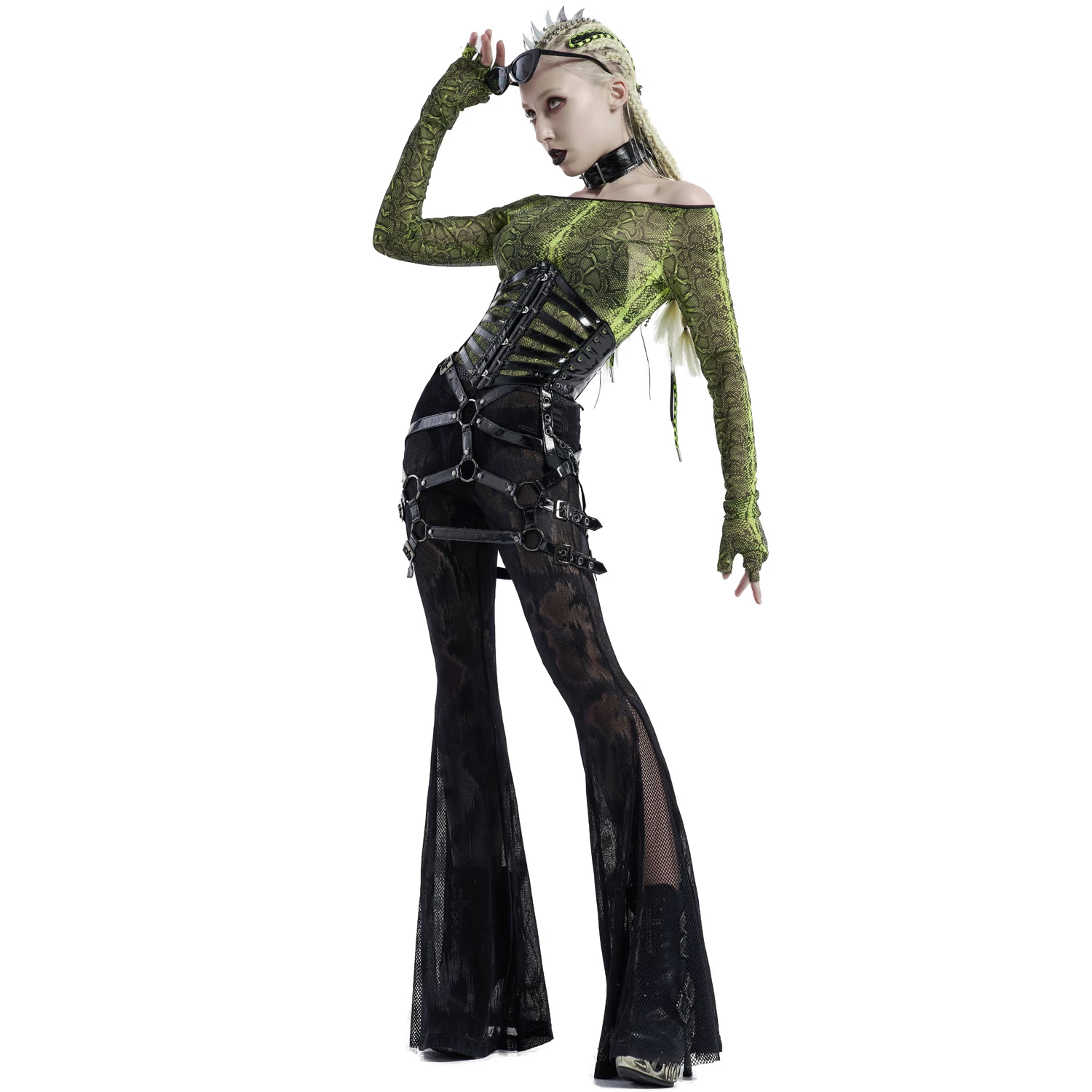 Jupe-Harnais 'Serpentine' Noire 6 Jupe-Harnais 'Serpentine' Noire – Image 4