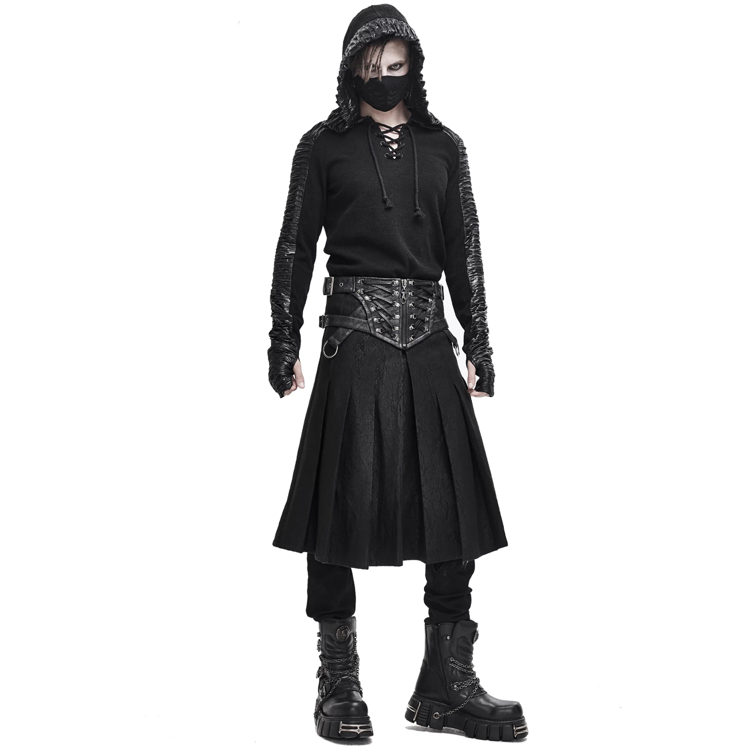 Jupe Kilt 'Altaïr' Noire 4 Jupe Kilt 'Altaïr' Noire – Image 2