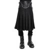 Jupe Kilt 'Altaïr' Noire 1 Jupe Kilt 'Altaïr' Noire -Magasin De Mode jupe kilt altair noire