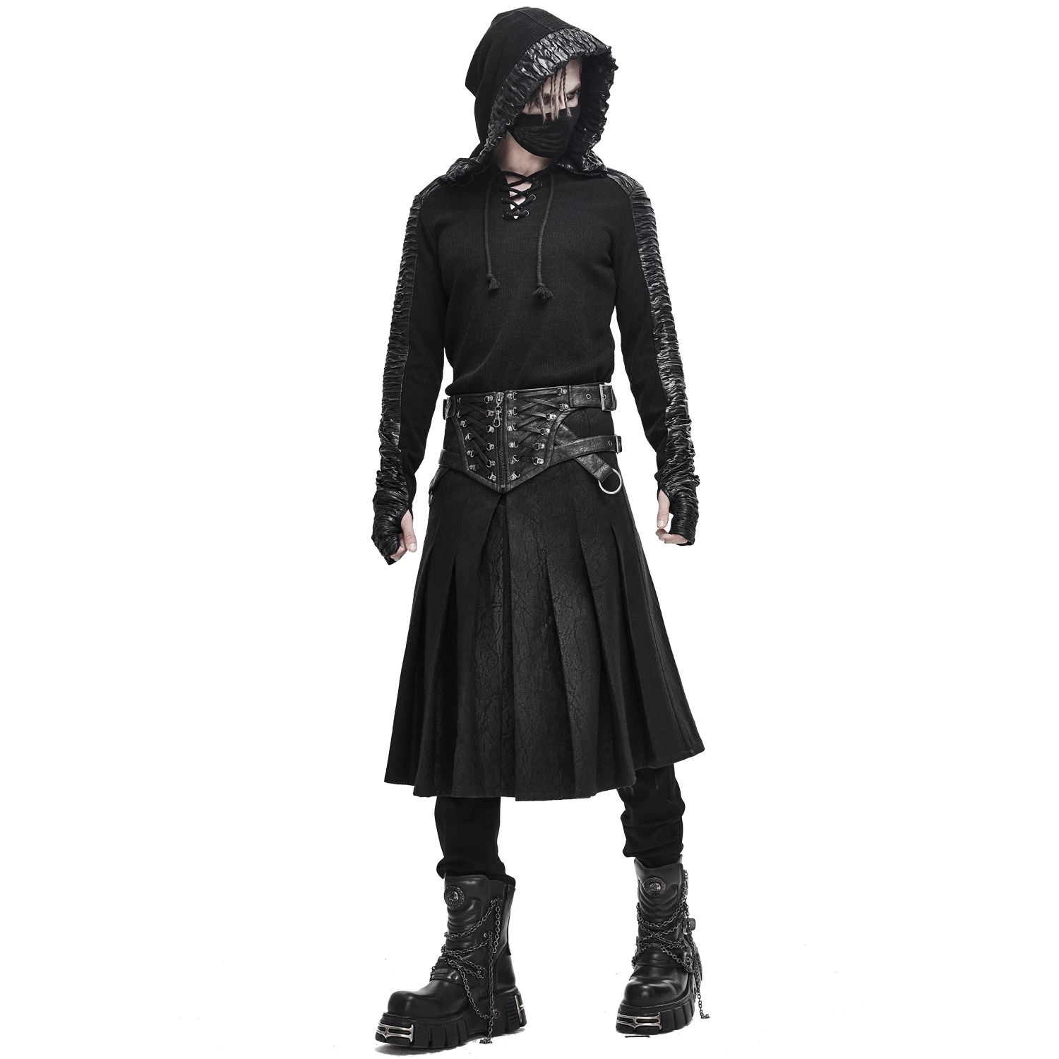 Jupe Kilt 'Altaïr' Noire 5 Jupe Kilt 'Altaïr' Noire – Image 3