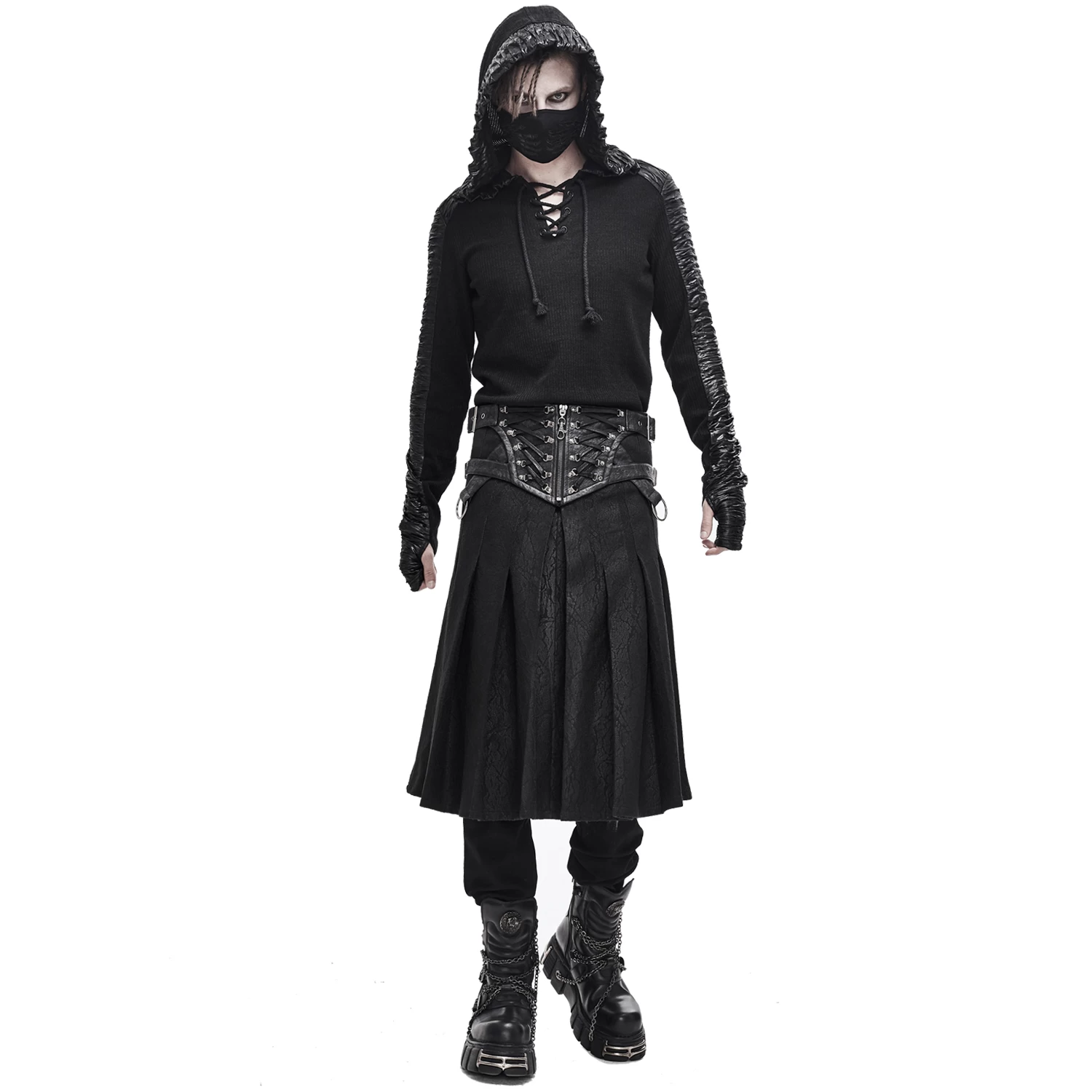 Jupe Kilt 'Altaïr' Noire 6 Jupe Kilt 'Altaïr' Noire – Image 4