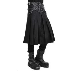 Jupe Kilt 'Altaïr' Noire 25 Jupe Kilt 'Altaïr' Noire -Magasin De Mode jupe kilt altair noire 6