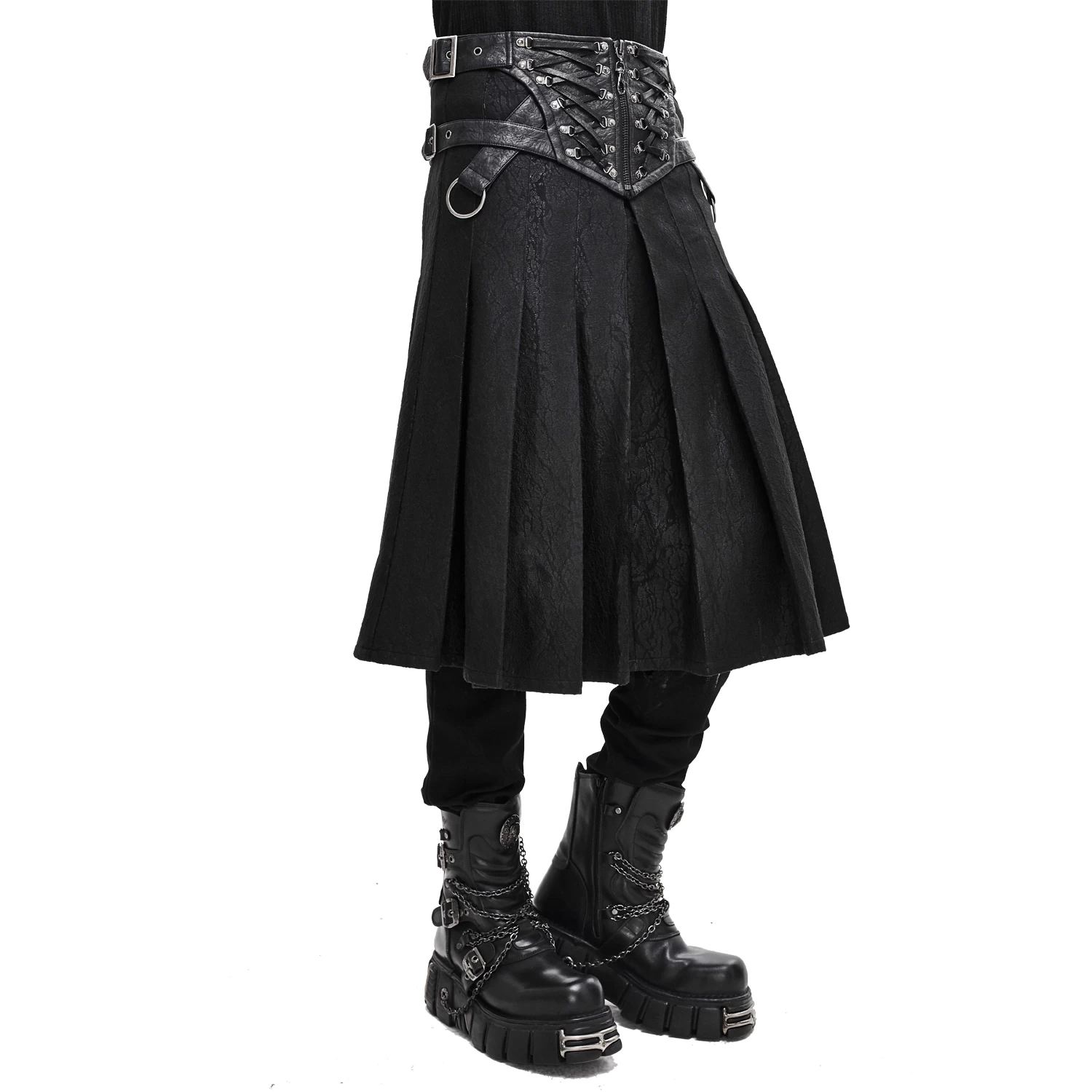 Jupe Kilt 'Altaïr' Noire 9 Jupe Kilt 'Altaïr' Noire – Image 7