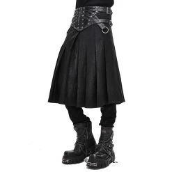 Jupe Kilt 'Altaïr' Noire 26 Jupe Kilt 'Altaïr' Noire -Magasin De Mode jupe kilt altair noire 7