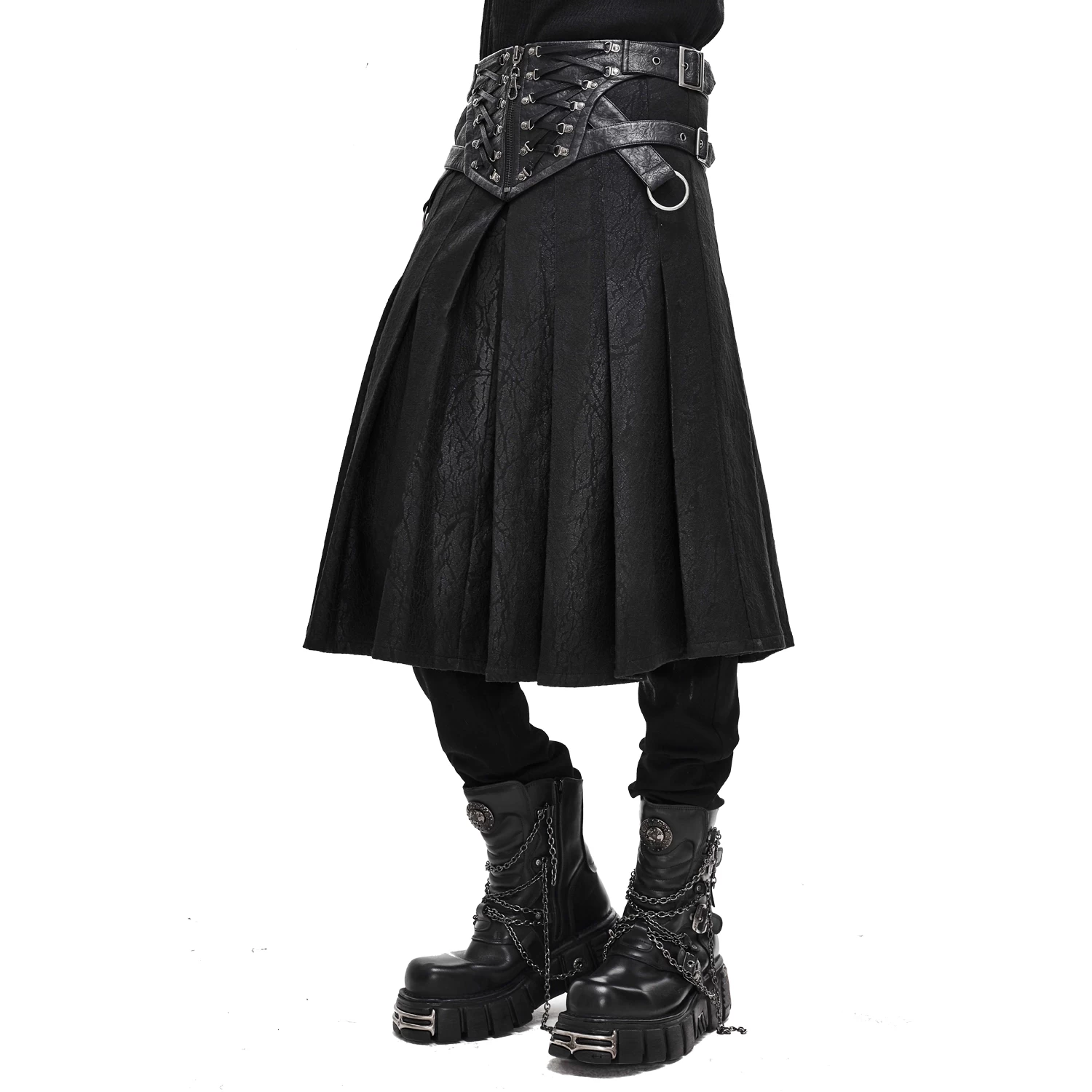Jupe Kilt 'Altaïr' Noire 10 Jupe Kilt 'Altaïr' Noire – Image 8