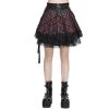 Jupe 'Punk Lace Up' En Tartan Et Simili Cuir -Magasin De Mode jupe punk lace up en tartan et simili cuir