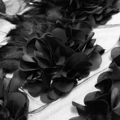 Jupe Sirène 'Black Feathers' Noire 32 Jupe Sirène 'Black Feathers' Noire -Magasin De Mode jupe sirene black feathers noire 14