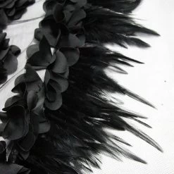 Jupe Sirène 'Black Feathers' Noire 33 Jupe Sirène 'Black Feathers' Noire -Magasin De Mode jupe sirene black feathers noire 15