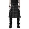 Kilt 'Bersek' En Tartan à Carreaux Marrons Et Noirs -Magasin De Mode kilt bersek en tartan a carreaux marrons et noirs