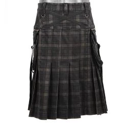Kilt 'Bersek' En Tartan à Carreaux Marrons Et Noirs 31 Kilt 'Bersek' En Tartan à Carreaux Marrons Et Noirs -Magasin De Mode kilt bersek en tartan a carreaux marrons et noirs 11