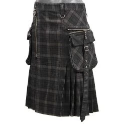 Kilt 'Bersek' En Tartan à Carreaux Marrons Et Noirs 33 Kilt 'Bersek' En Tartan à Carreaux Marrons Et Noirs -Magasin De Mode kilt bersek en tartan a carreaux marrons et noirs 13