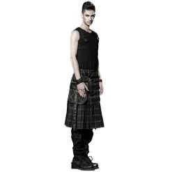 Kilt 'Bersek' En Tartan à Carreaux Marrons Et Noirs 23 Kilt 'Bersek' En Tartan à Carreaux Marrons Et Noirs -Magasin De Mode kilt bersek en tartan a carreaux marrons et noirs 3