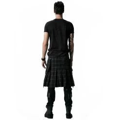 Kilt 'Bersek' En Tartan à Carreaux Marrons Et Noirs 25 Kilt 'Bersek' En Tartan à Carreaux Marrons Et Noirs -Magasin De Mode kilt bersek en tartan a carreaux marrons et noirs 5