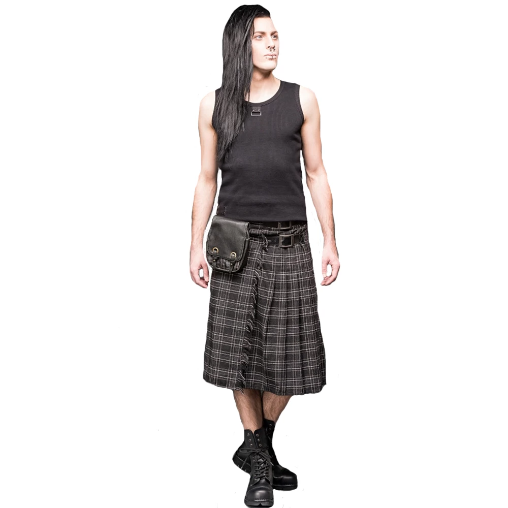 Kilt Epais En Tartan Gris 4 Kilt Epais En Tartan Gris – Image 2