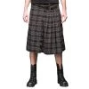 Kilt Epais En Tartan Gris -Magasin De Mode kilt epais en tartan gris