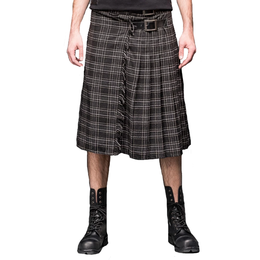 Kilt Epais En Tartan Gris 3 Kilt Epais En Tartan Gris