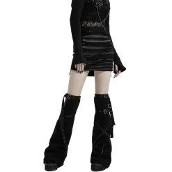 Leg Warmers 'Draconia' Noirs 17 Leg Warmers 'Draconia' Noirs -Magasin De Mode leg warmers draconia noirs 2