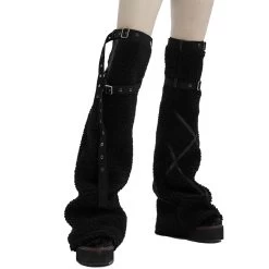 Leg Warmers 'Draconia' Noirs
