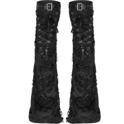 Leg Warmers 'Punk Decadent' Noirs -Magasin De Mode leg warmers punk decadent noirs 10