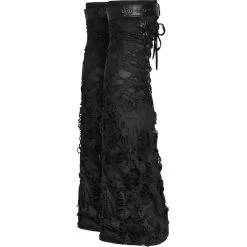 Leg Warmers 'Punk Decadent' Noirs -Magasin De Mode leg warmers punk decadent noirs 12