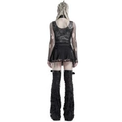 Leg Warmers 'Punk Decadent' Noirs -Magasin De Mode leg warmers punk decadent noirs 2