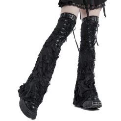 Leg Warmers 'Punk Decadent' Noirs