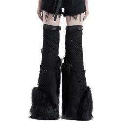 Leg Warmers 'Punk Handsome' Noirs 32 Leg Warmers 'Punk Handsome' Noirs -Magasin De Mode leg warmers punk handsome noirs 10